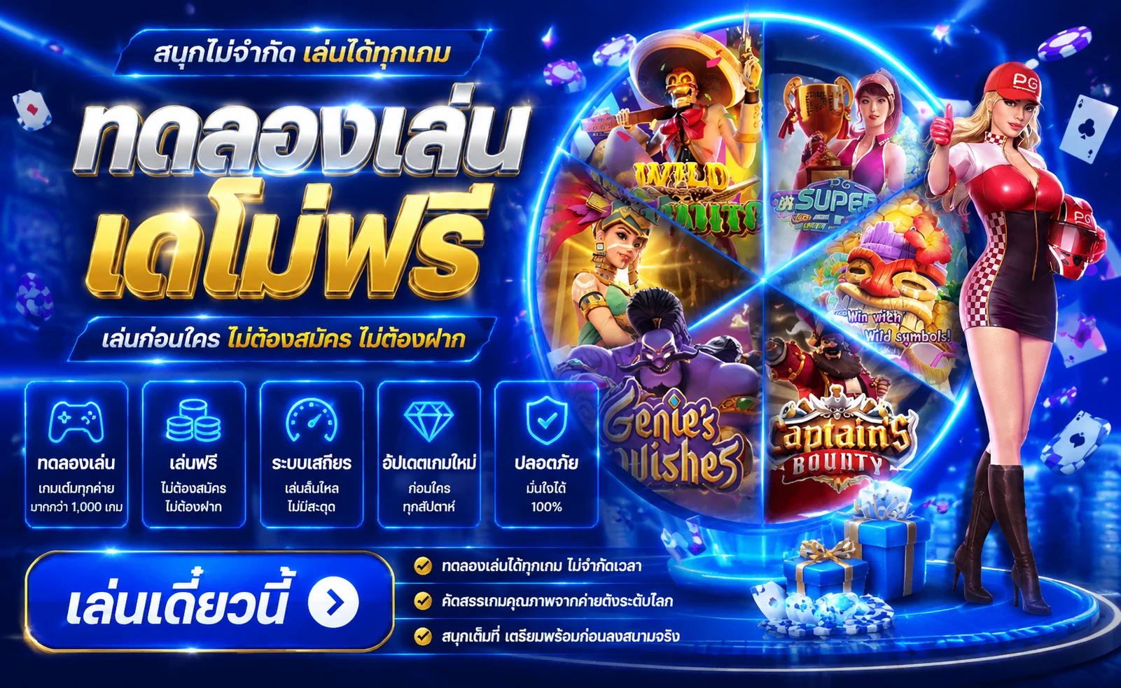 ทดลองเล่นสล็อตฟรี TOPWIN24H ทุกค่ายเกม ไม่ต้องฝาก